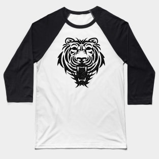 ✪ Tiger head / Vintage ink style / Tattoo ✪ Baseball T-Shirt